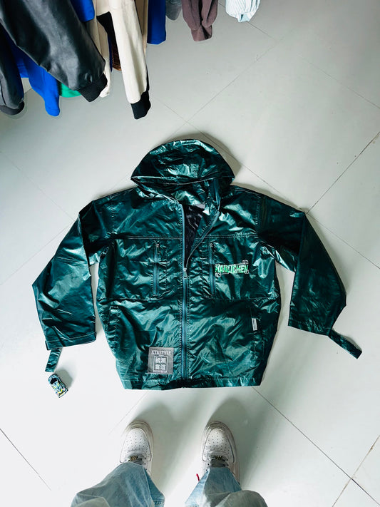 Stylish Ratcatcher Windbreaker Jacket – Deep Forest Green 💚