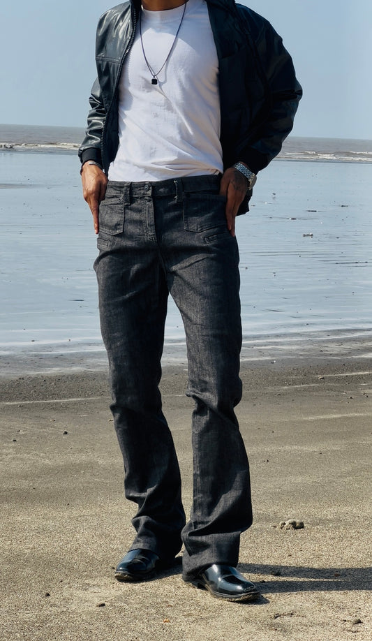 mens Q-Gar Leather jacket Outfit