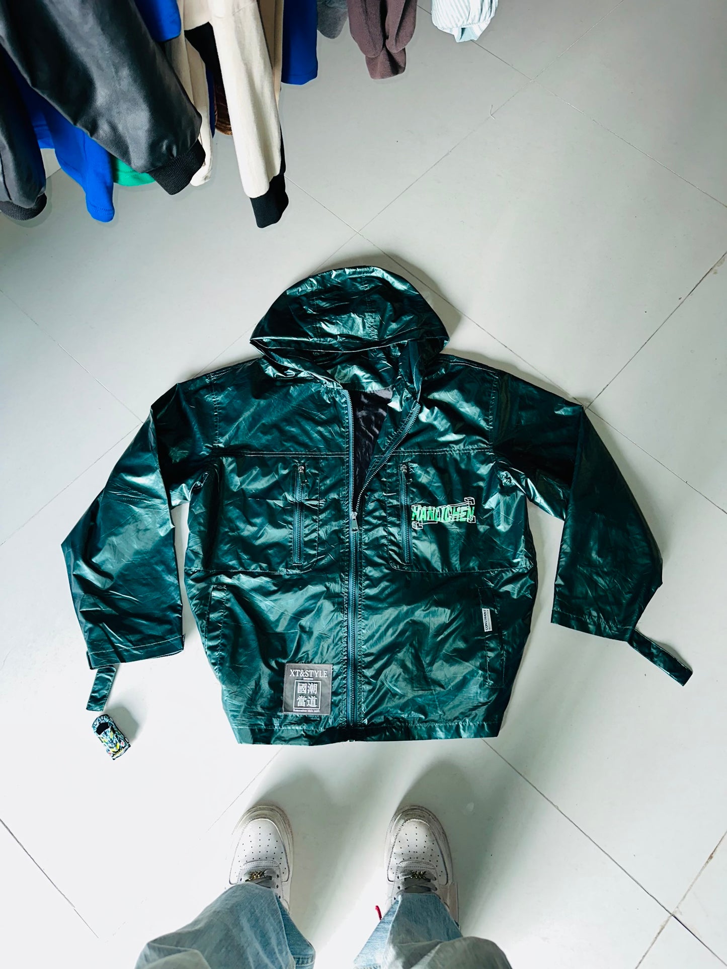 Stylish Ratcatcher Windbreaker Jacket – Deep Forest Green 💚