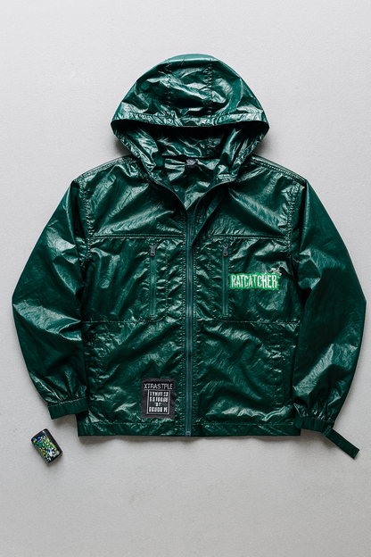 Stylish Ratcatcher Windbreaker Jacket – Deep Forest Green 💚