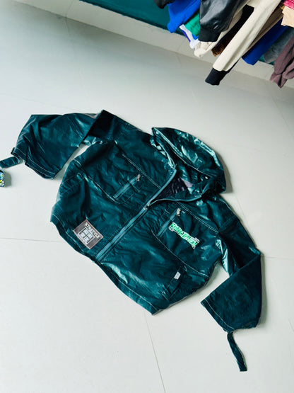 Stylish Ratcatcher Windbreaker Jacket – Deep Forest Green 💚