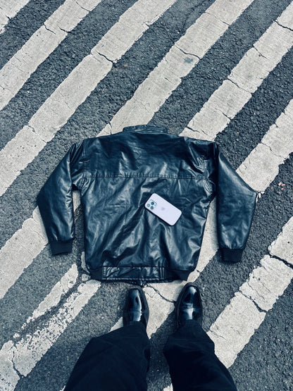 mens Q-Gar Leather jacket Outfit