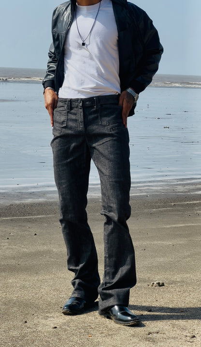 mens Q-Gar Leather jacket Outfit